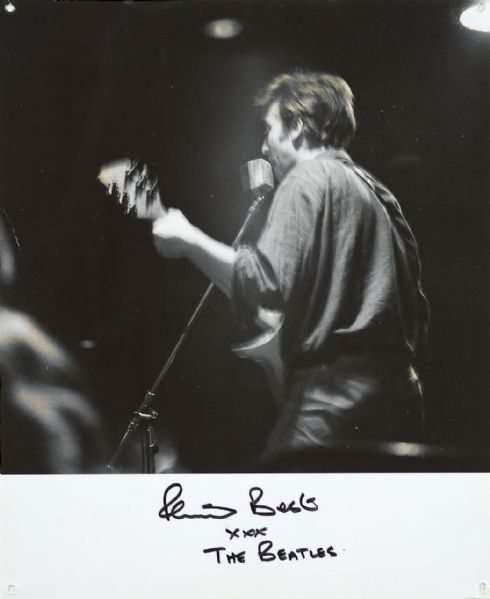 Pete Best Signed Photograph of John Lennon